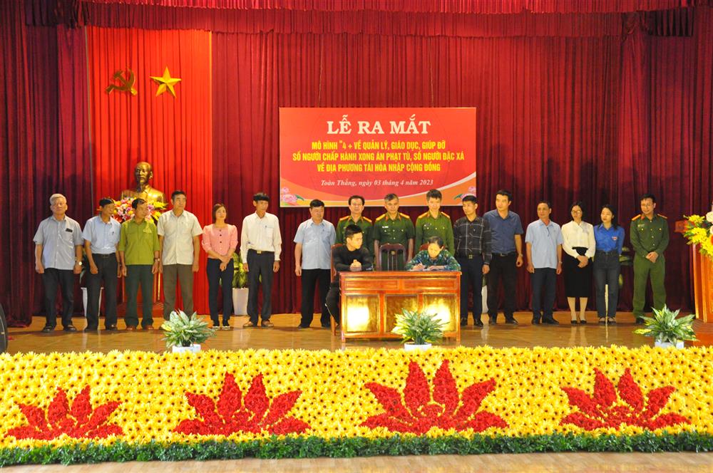 Huyện Gia Lộc ra mắt mô hình tái hòa nhập cộng đồng tại xã Hoàng Diệu và xã Yết Kiêu